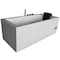 Eago 6Ft Acrylic White Rectangular Whirlpool Bathtub w Fixtures AM154ETL-L6 - alternate 1